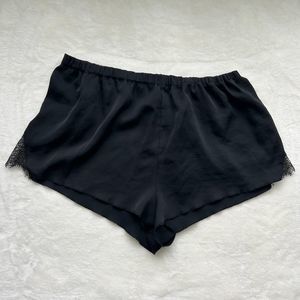 Victoria Secret Black Silk Sleep Shorts Size S